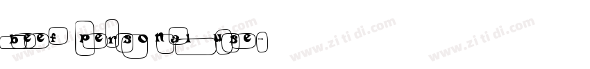 beef personal use字体转换